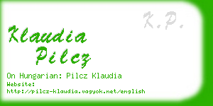 klaudia pilcz business card